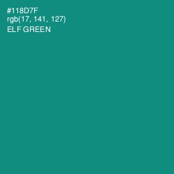 #118D7F - Elf Green Color Image
